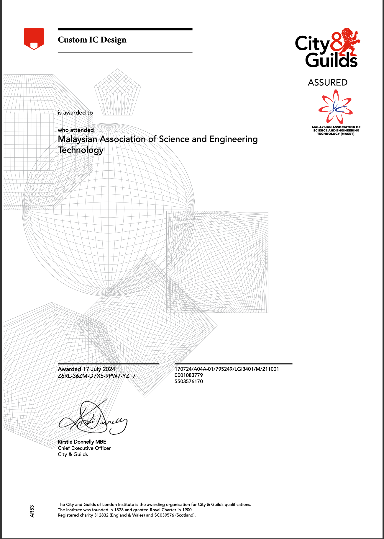 Semiconductor (Custom IC Design) Certificate