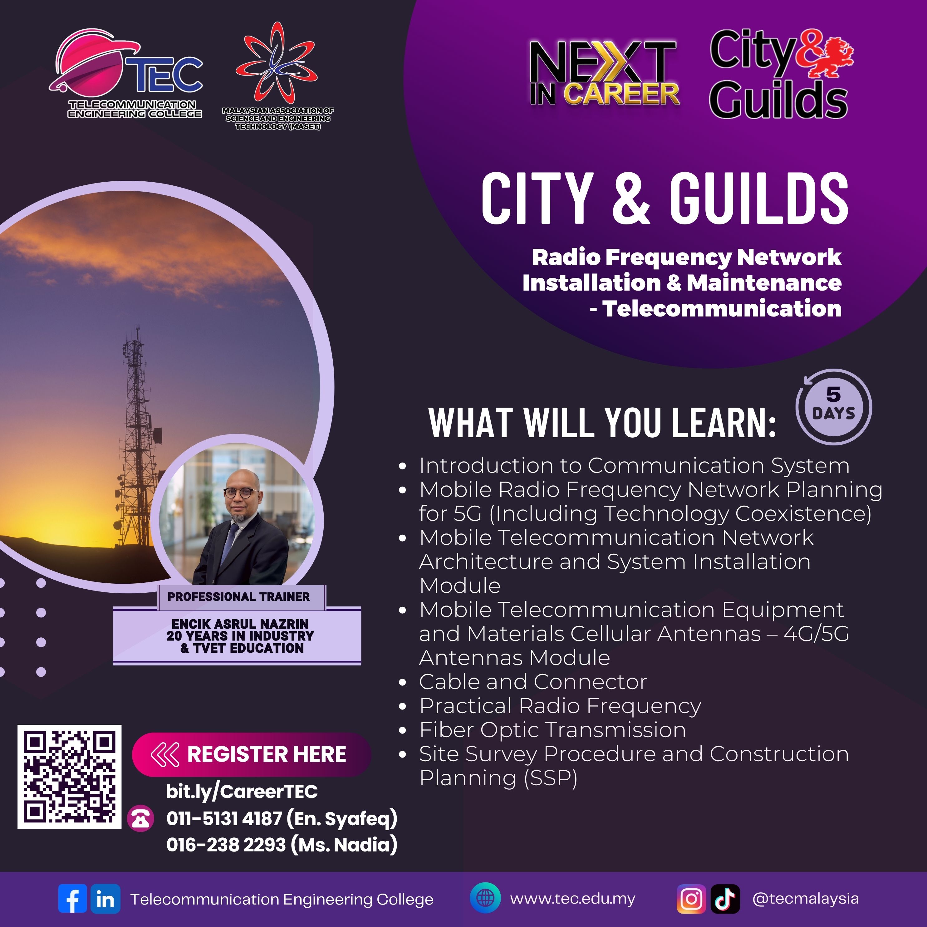 City & Guilds: Radio Frequency Network Installation & Maintenance