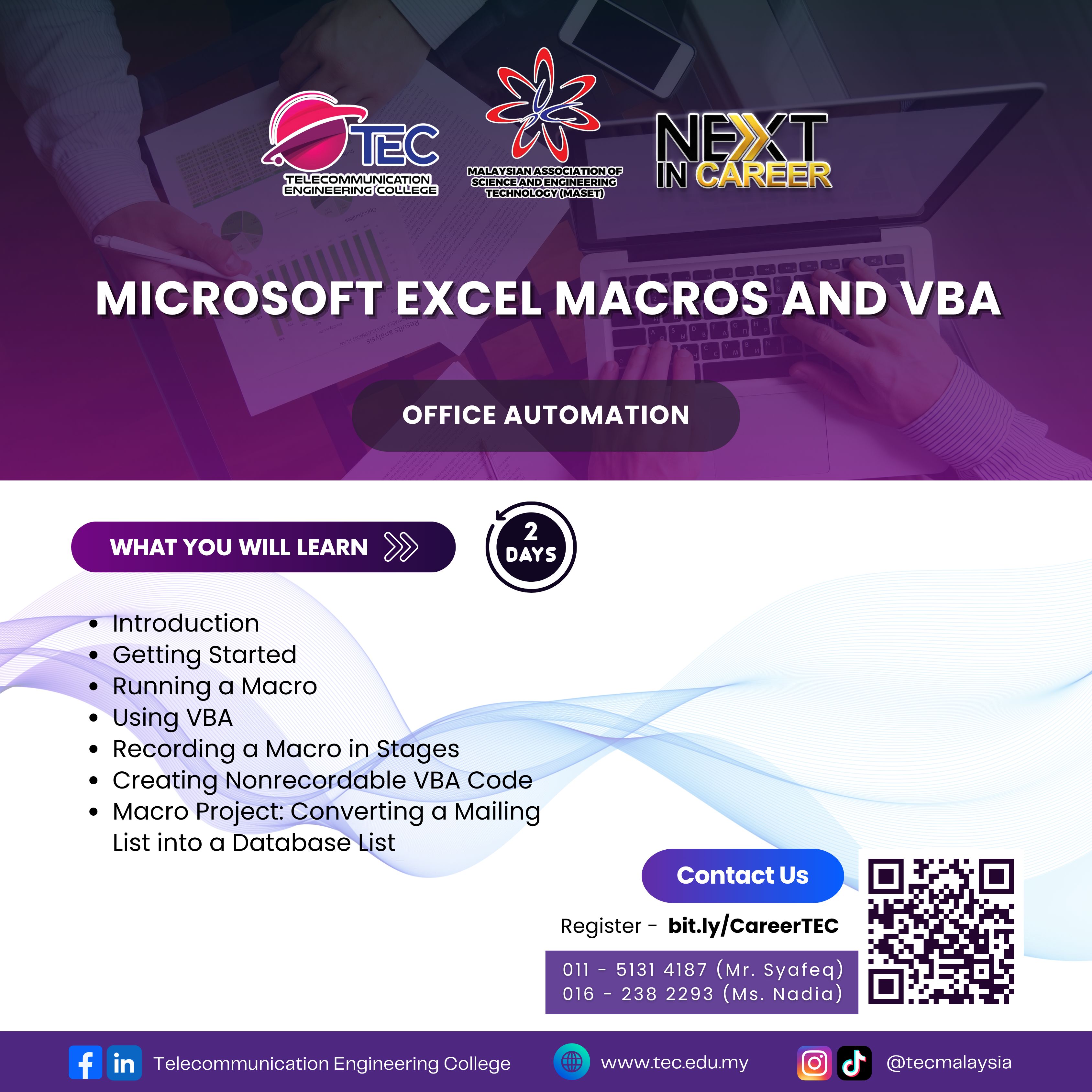 Microsoft Excel Macros and VBA