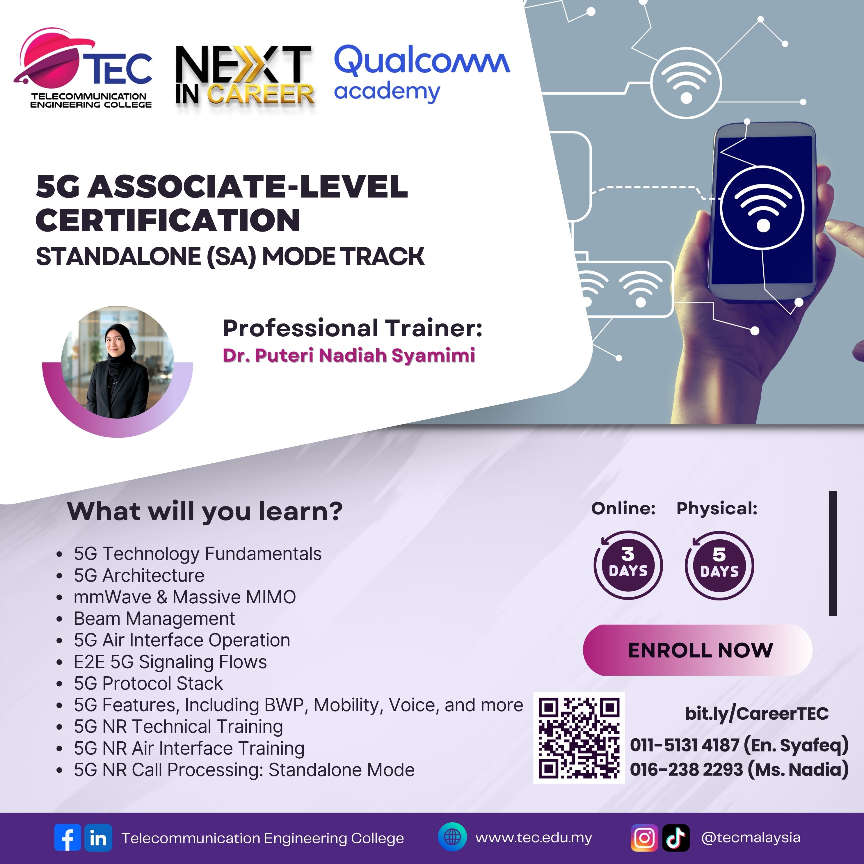 Qualcomm Academy: 5G Associate-Level Certification – Standalone (SA) Mode